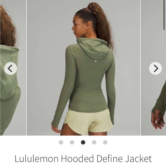 Lululemon define jacket in Green Twill - Picture 2 of 5